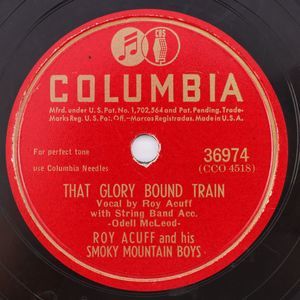 Roy Acuff - That Glory Bound Train / All The World 1946 10" 78 rpm Record 36974